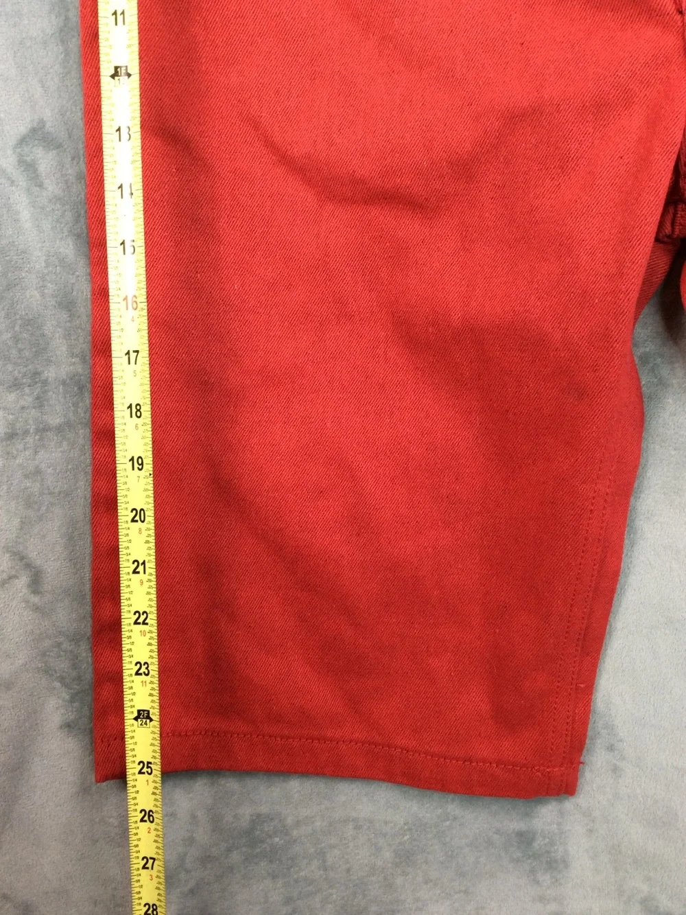 Ablanche New York Men's Red hip hop Jean Shorts - Classic Straight Fit